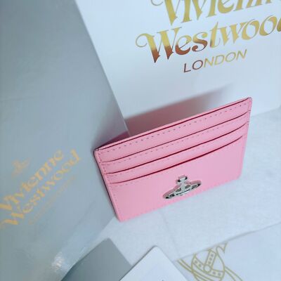 Vivienne Westwood Card Case 933VW168 Wallet Embossed Card Holder PINK