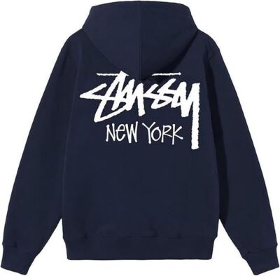 check description size S-XL Stussy Sweatshirt Hoodie Logo New York Print Hoodie
