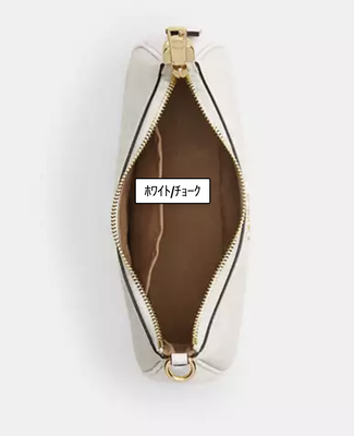 COACH CA548 White 2 Way Shoulder Bag Signature Coated Canvas Outlet