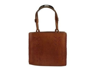 Miu Miu Tote Bag Hand Bag Women's Logo Leather Stitch T22505 Beige