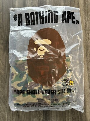 M BAPE A BATHING APE CAMO CORDUROY SHIRT A Long Sleeve Shirt Camouflage japan