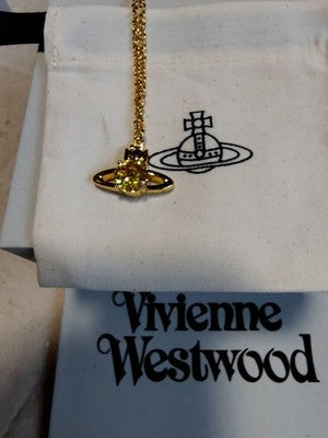 Vivienne Westwood Reina Necklace Orb Gold Total length 40cm Box included