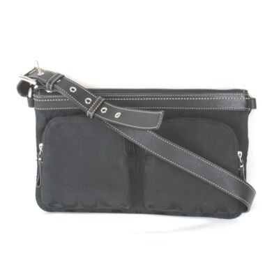 Coach Waist Bag Canvas Crossbody Purse Leather Zip bag Shoulder bags