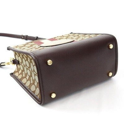 Coach C8407 Shoulder Bag 2WAY Camel Total Pattern Carryall Women'sBag Outlet New