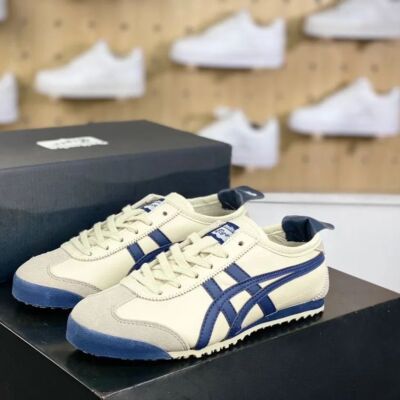 Check Description Sizes 23.5-28cm Onitsuka Tiger Sneakers MEXICO 66 White Blue