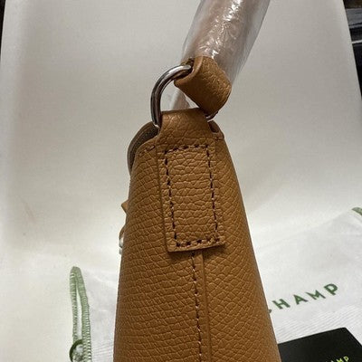 Longchamp Le Rozo S size Hobo Bag Tote Bag Hand bag Brown Cowhide Leather