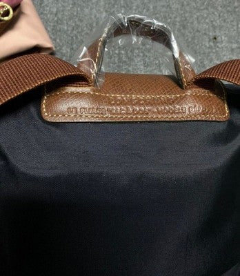 see description 5colors Longchamp Le Pliage M size Backpack Leather Zipper bag