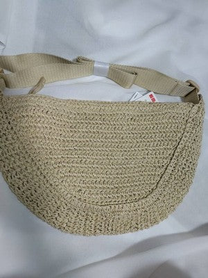 bargain price Uniqlo Round Mini Crochet Bag NATURAL / Beige NEW 468659 JAPAN JP