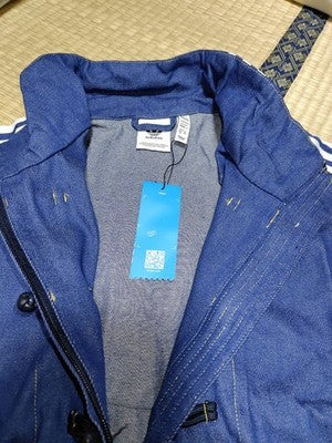 Denim Blue adidas China Track Top Denim Soft Loose Jacket