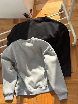 see description size S-L stussy nike Logo Embroidered Crew Neck Sweatshirt
