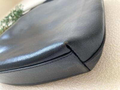 Authentic MIU MIU Leather Shoulder Hand Bag Purse Dark Navy used