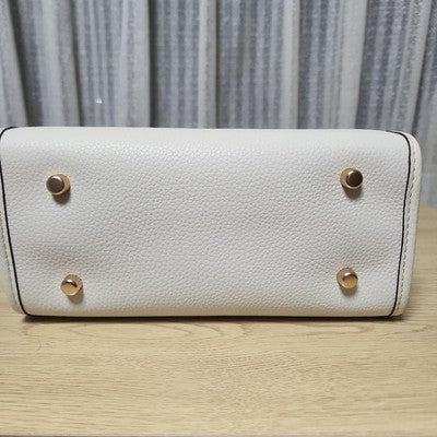 Coach x Peanuts CE850 Snoopy Collaboration Tote Shoulder Bag Chalk Women's