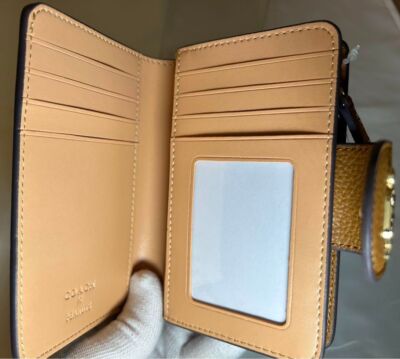 COACH Bi-fold Wallet PEANUTS Snoopy Chalk Multi C4899 CE714 QBE7V
