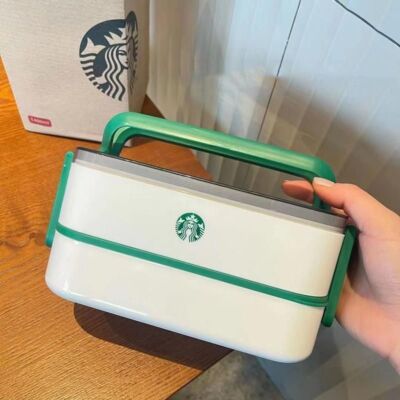 Starbucks Limited Edition Double Layer Insulated Large Capacity Lunch Box Gift