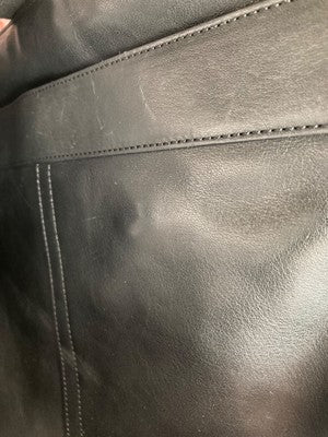 Coach Shoulder bag brand logo simple Crossbody Purse in Black Leather