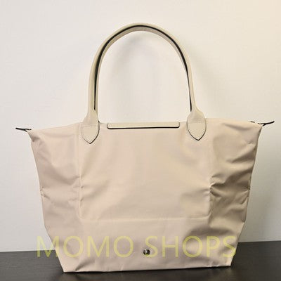 Longchamp L size Tote Bag Handbag Outlet Cream NEW