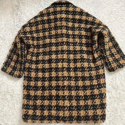 Junya Watanabe Comme des Garçons tweed coat from 2000s oversized silhouette S