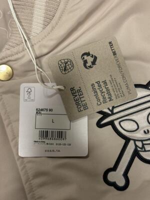 check description size M-2XL PUMA ONE PIECE Collabo Varsity Jacket Unisex Putty