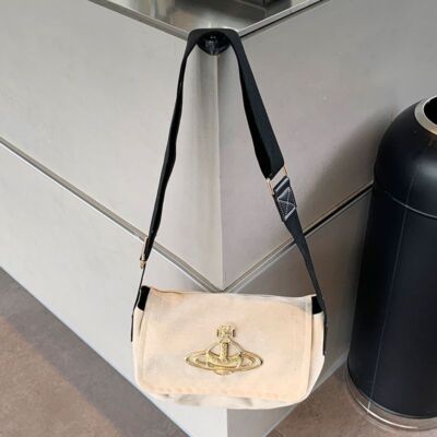select black or white Vivienne Westwood Edgewear Shoulder Bag Denim NEW