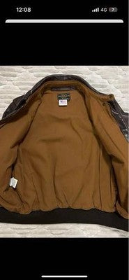 Avirex A-2 Bomber Flight Leather Jacket M Brown vintage Military  USA