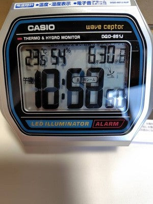 NEW CASIO WAVE CEPTOR A158WA electric wave alarm clock DQD-851J-8JF Japan