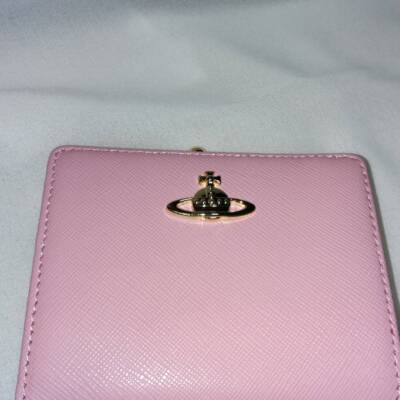 chose 3color Vivienne Westwood Bi-fold Wallet 88VV706 Black Rose Pink