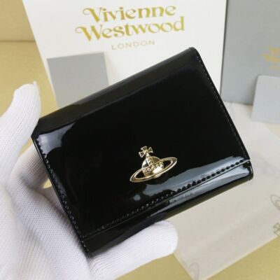 Vivienne Westwood Tri-fold wallet purse wallet enamel 13VV107