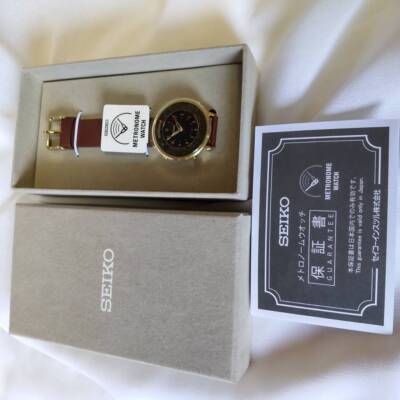 SEIKO Metronome Watch Standard Line SMW001A quartz Water resistant Brownsp