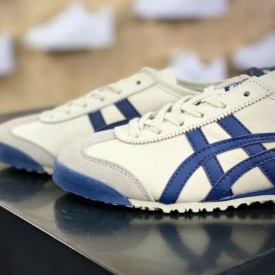 Check Description Sizes 23.5-28cm Onitsuka Tiger Sneakers MEXICO 66 White Blue
