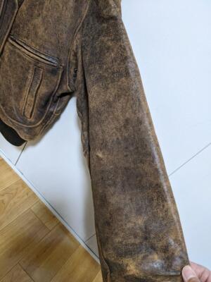 Vintage 80s Avirex G2 Leather Flight Jacket Brown Genuine leather L