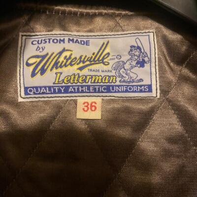 size 36 38 40 WHITESVILLE Award Varsity jacket Men WV10936/937 black tiger Used
