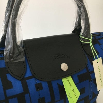 Longchamp Le Pliage M size Tote Bag Hand bag Shoulder bag LGP Design Blue
