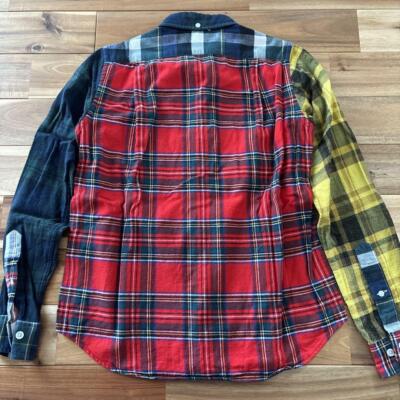 XS BAPE A BATHING APE A Long Sleeve Multi-colored flannel shirt Multicolor
