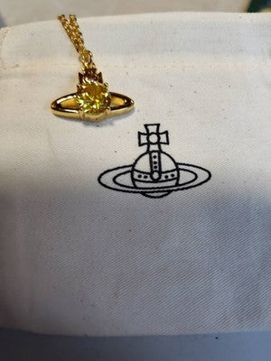 Vivienne Westwood Reina Necklace Orb Gold Total length 40cm Box included