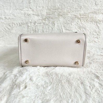 Coach C8417 Handbag Shoulder Bag White Khaki one item only From JAPAN New item
