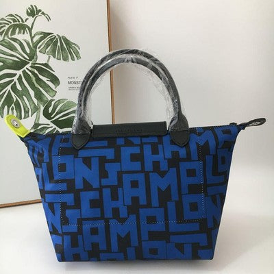 Longchamp Le Pliage M size Tote Bag Hand bag Shoulder bag LGP Design Blue