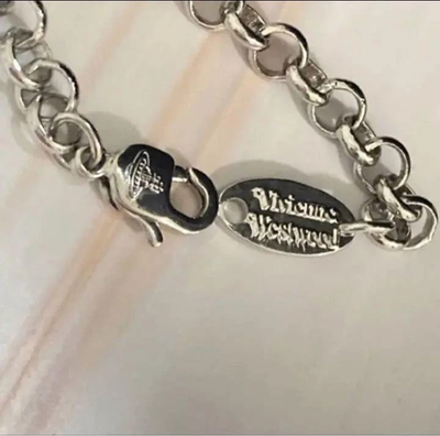 Vivienne Westwood Necklace Small Orb Pearl Dome Type Silver Pendant Necklace