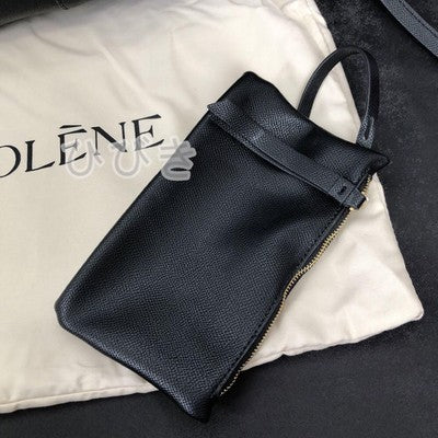 POLENE Black Shoulder Bag Large Women's Large Capacity Bag Black