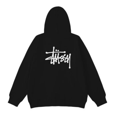 check description size M-XXL STUSSY Long Sleeve Sweat Zip Hoodie Unisex 1950