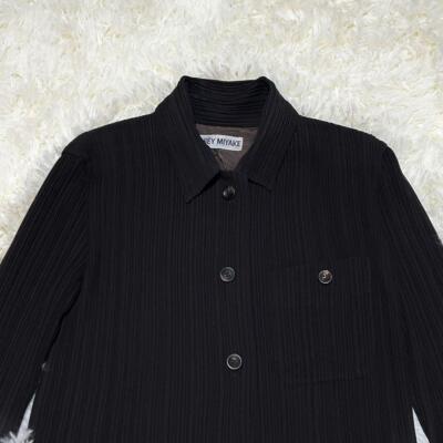 Discontinued model Issey Miyake pants set M black pleats women's