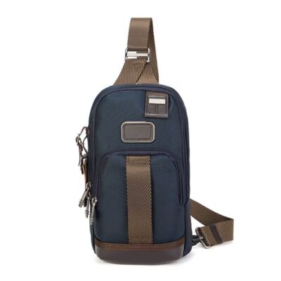 tumi Deluxe Brief Pack Shoulder Bag Business Nylon Blue 2223402