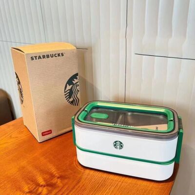 Starbucks Limited Edition Double Layer Insulated Large Capacity Lunch Box Gift