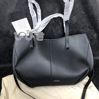 POLENE Black Shoulder Bag Large Women's Large Capacity Bag Black