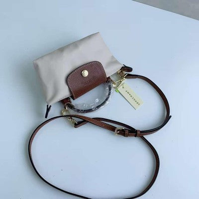 Longchamp XS size Tote Bag Handbag nylon bag Shoulder bag Ivory/PAPIERsp