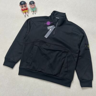 see description size M-2XL Stone Island Half Zip Double Label Sweatshirt