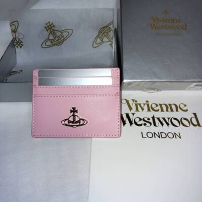 Vivienne Westwood Card Case 933VW168 Wallet Embossed Card Holder PINK