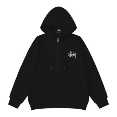 check description size M-XXL STUSSY Long Sleeve Sweat Zip Hoodie Unisex 1950