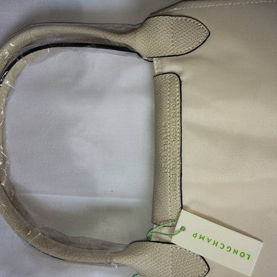 Longchamp L size Tote Bag Handbag Outlet Cream NEW