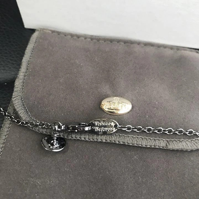 Vivienne Westwood Mermaid Ariel Skull Necklace Silver Chain 80cm Box included