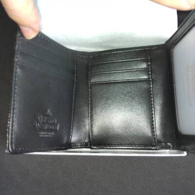Vivienne Westwood Crocodile Pattern Multi-Card Pocket Wallet Black
